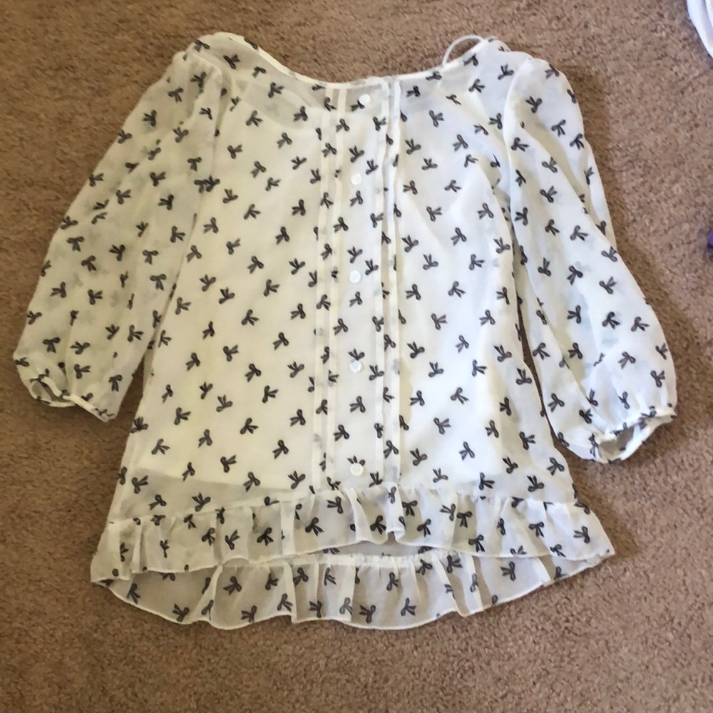 Little girls white blouse